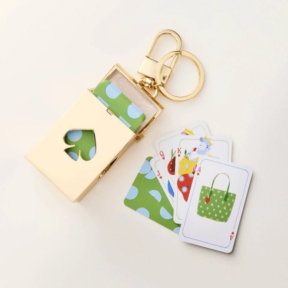 NEW Kate Spade X Target Mini Deck of Cards Bag Charm Sold Out - Picture 1 of 5